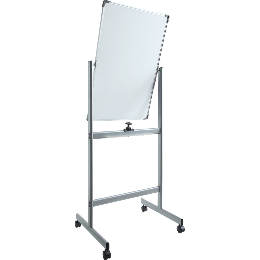 Image of Lorell Whiteboard Easel, Double-Sided, Magnetic, 27-1/2"x70", WE