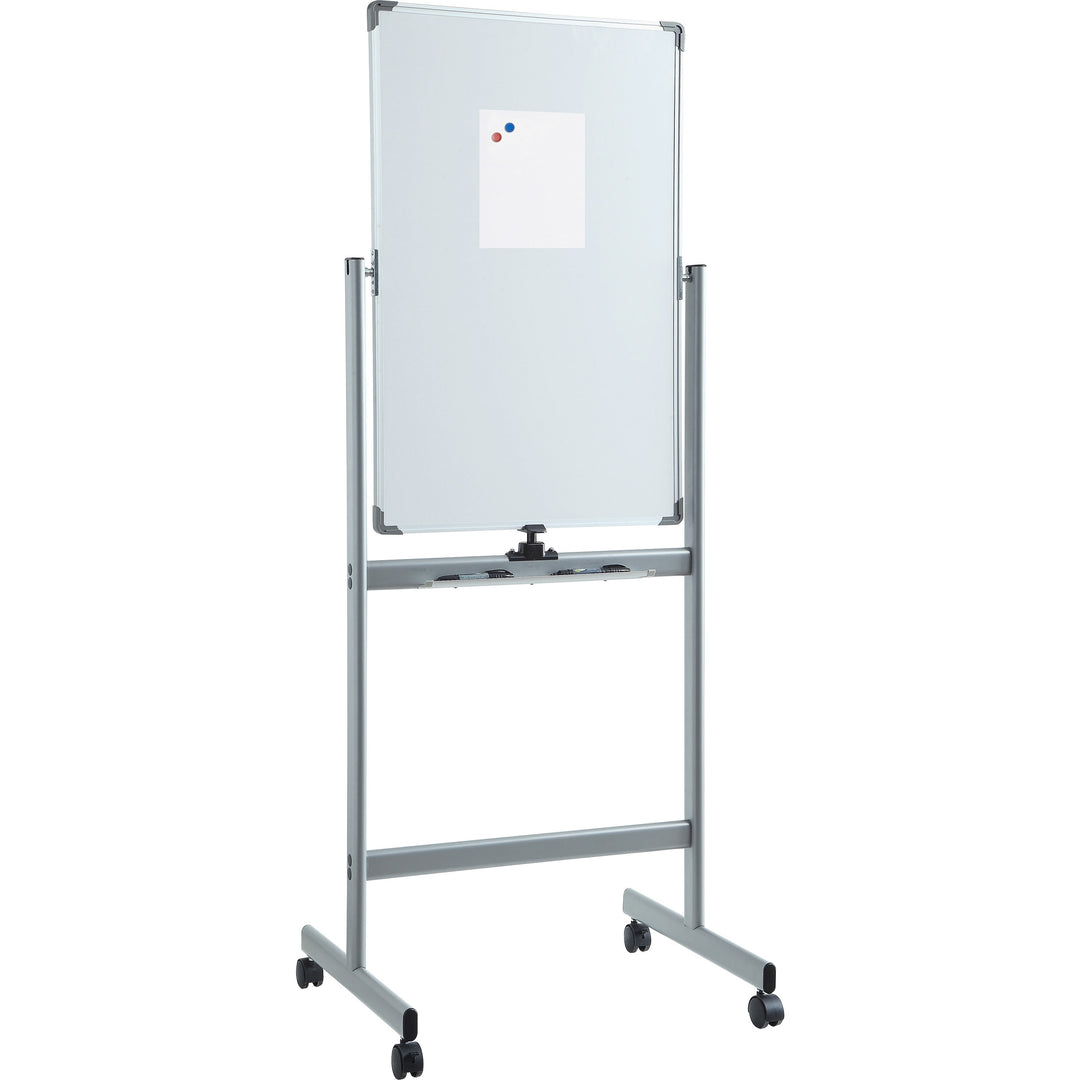 Image of Lorell Whiteboard Easel, Double-Sided, Magnetic, 27-1/2"x70", WE