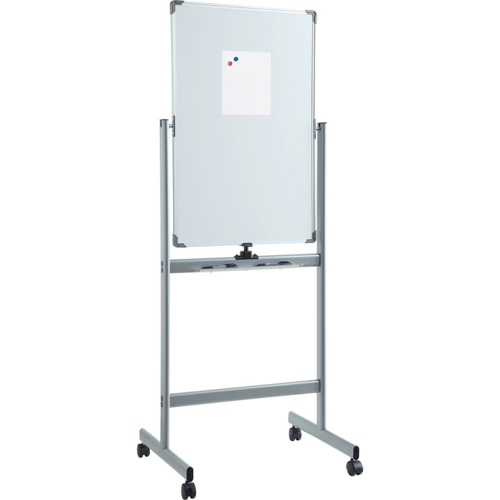 Image of Lorell Whiteboard Easel, Double-Sided, Magnetic, 27-1/2"x70", WE