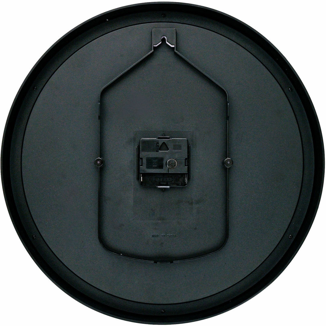 Image of Lorell 61009 14-1/2" Self-Set Wall Clock, Analog, Quartz, White Main Dial, Black Case, 1 Each