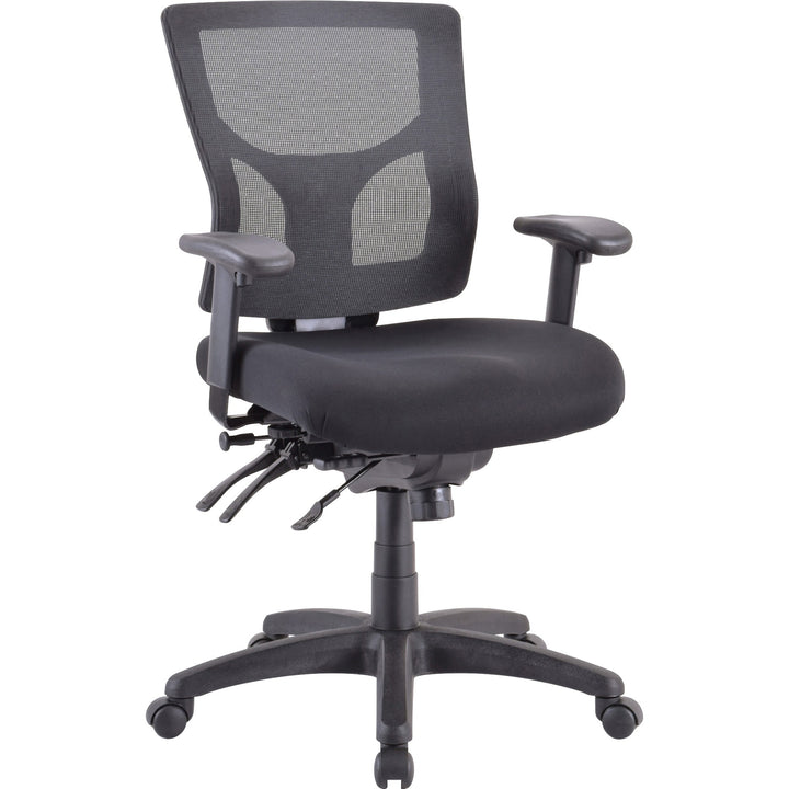 Image of Lorell Executive Chair, Mid-Back, 26-3/4"x26"x39-3/8", Black