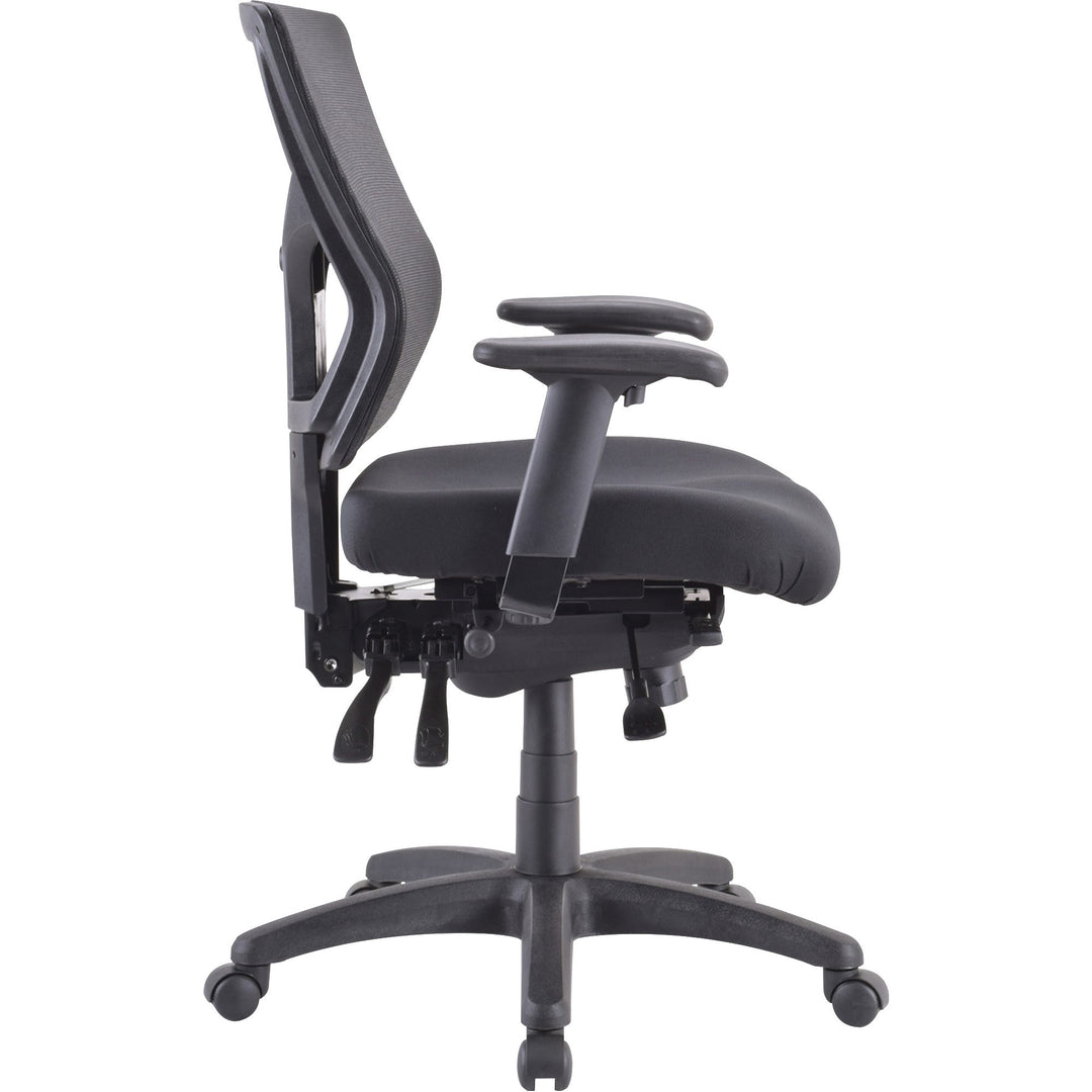 Image of Lorell Executive Chair, Mid-Back, 26-3/4"x26"x39-3/8", Black