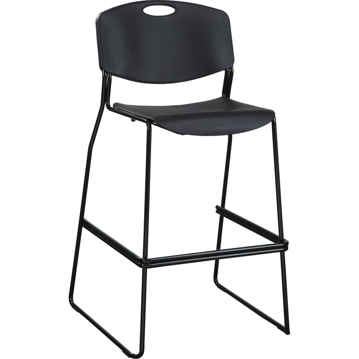 Image of Lorell Chair, Bistro, Hvy-dty, 250 lb Cap, 24"x26"x44-1/8", 2/CT,BK