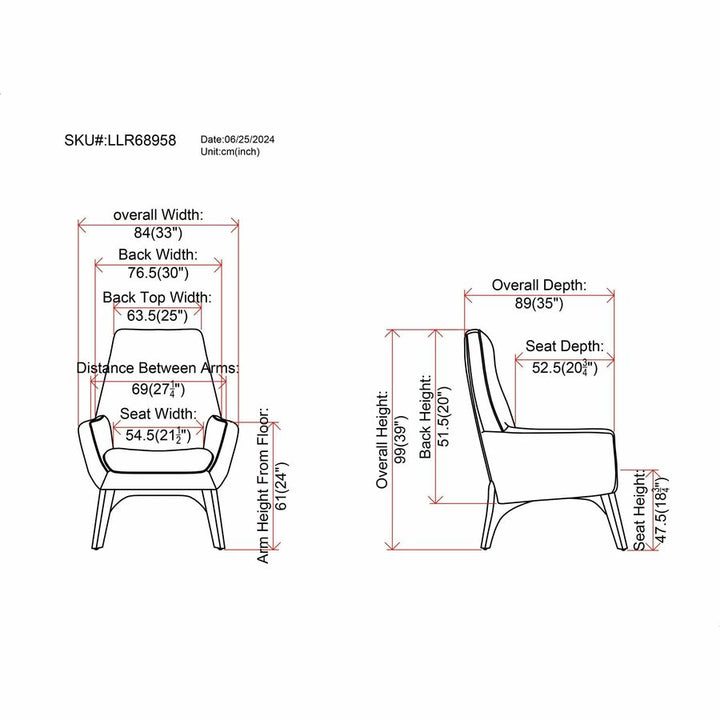 Image of Lorell Chair, Lumbar Support, 32-3/5"Wx19-3/4"Lx35-1/2"H, BK/NL