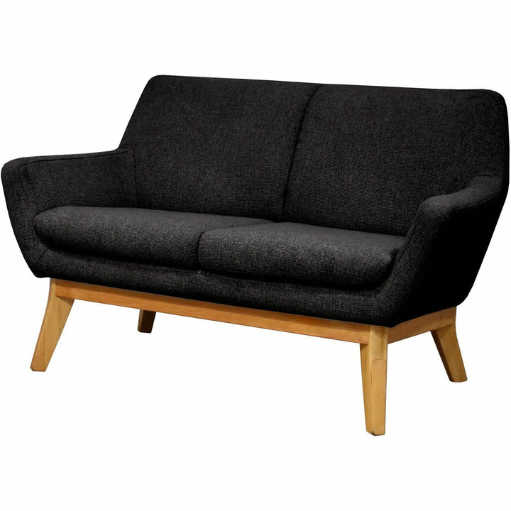 Image of Lorell Loveseat, Lumbar Support, 19-3/4"Wx53-1/10"Lx32-3/4"H, BK/NL