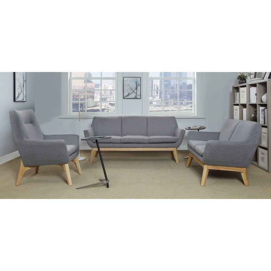 Image of Lorell Chair, Lumbar Support, 32-3/5"Wx19-3/4"Lx35-1/2"H, GY/NL