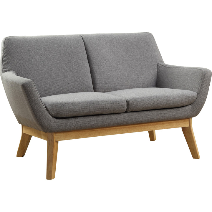 Image of Lorell Loveseat, Lumbar Support, 53-1/10"Wx19-3/4"Lx32-3/4"H, GY/NL