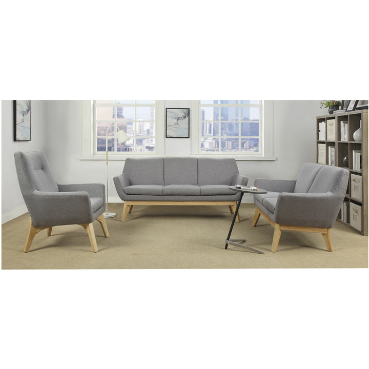 Image of Lorell Sofa, Lumbar Support, 73-1/4"Wx19-3/4"Lx32-3/4"H, GY/NL