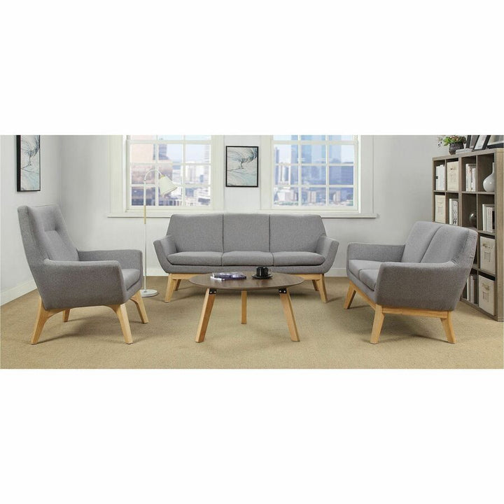 Image of Lorell Sofa, Lumbar Support, 73-1/4"Wx19-3/4"Lx32-3/4"H, GY/NL