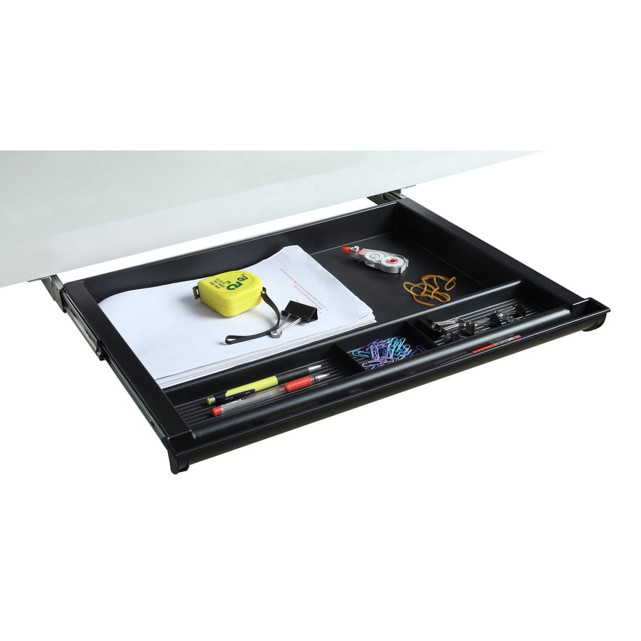 Image of Lorell Drawer, 4-Compartment, 21"x16"x2", Black