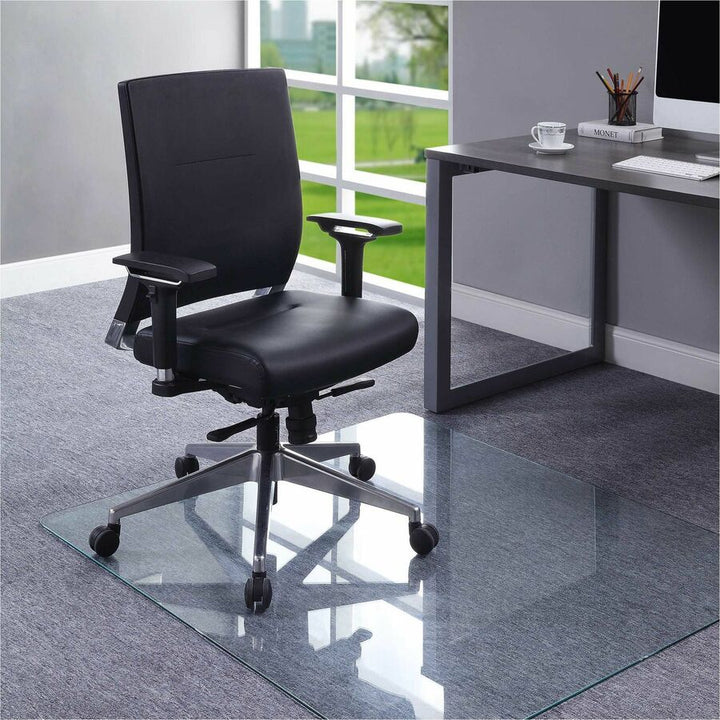 Image of Lorell Chairmat, Tempered Glass, 44"Wx50"Lx1/4"H, Clear