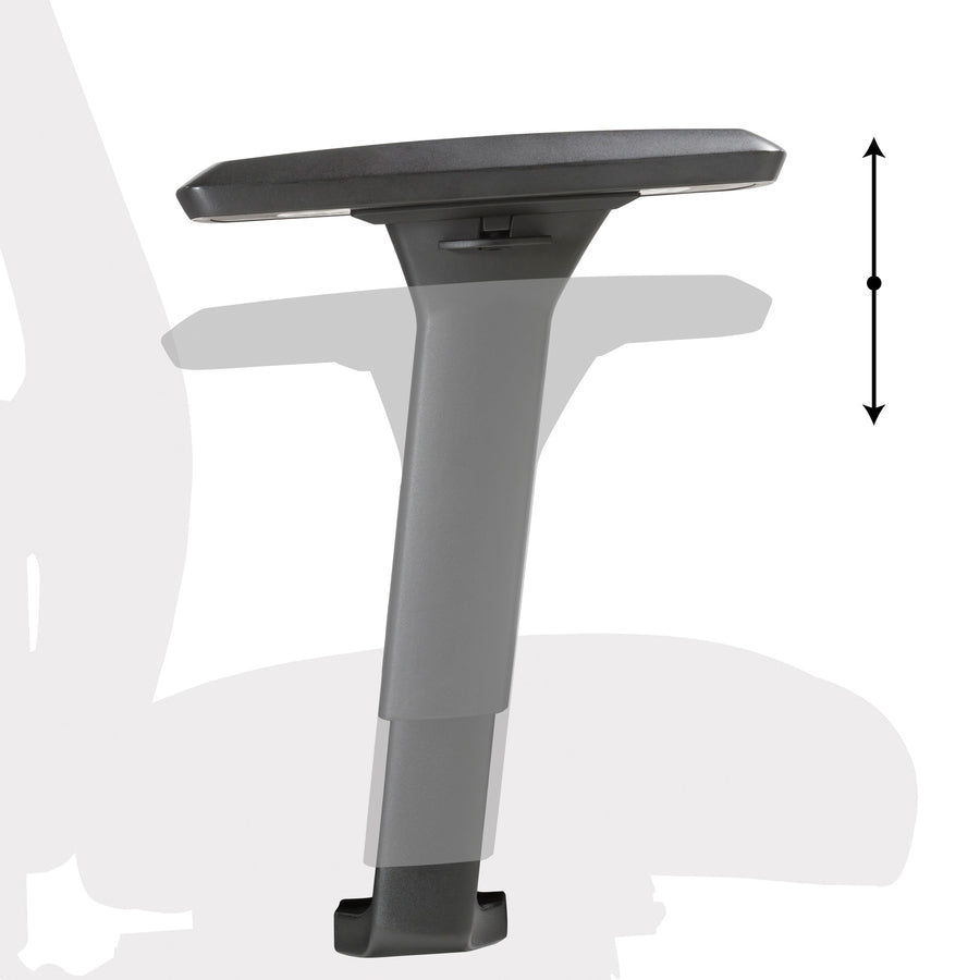 Image of Lorell Chair, High-Back, 28-1/2"Wx28-1/2"Lx45"H, Black