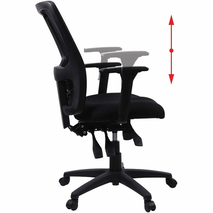 Image of Lorell Chair, High-Back, 28-1/2"Wx28-1/2"Lx45"H, Black