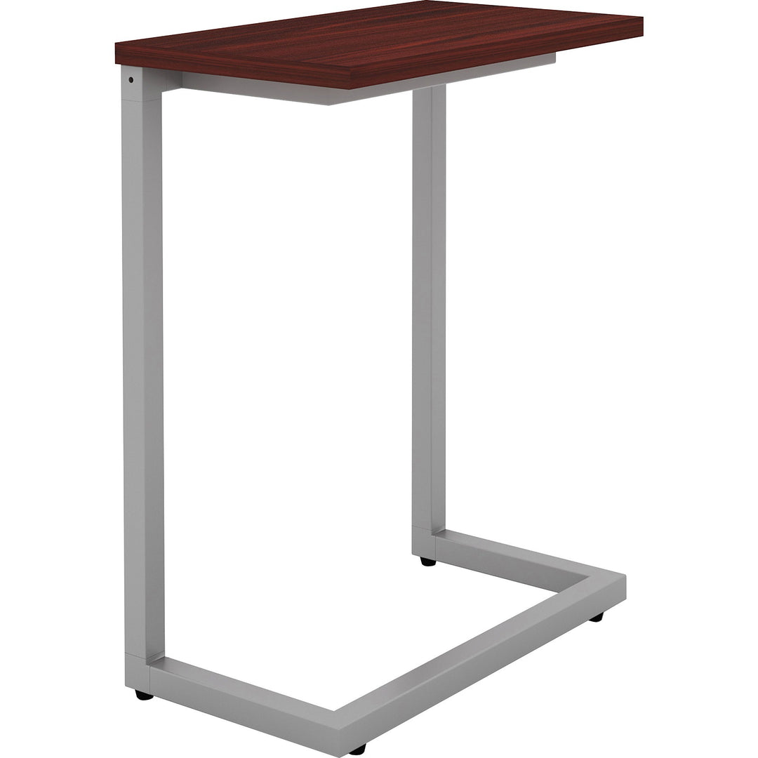 Image of Lorell Table, Cantilever, 17-2/5"Wx9-9/10"Lx26-1/2"H, Mahogany
