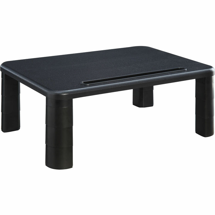 Image of Lorell Monitor Riser,Height-Adj,19-3/4"x7-9/10"x1-1/4"-5-3/4",BK
