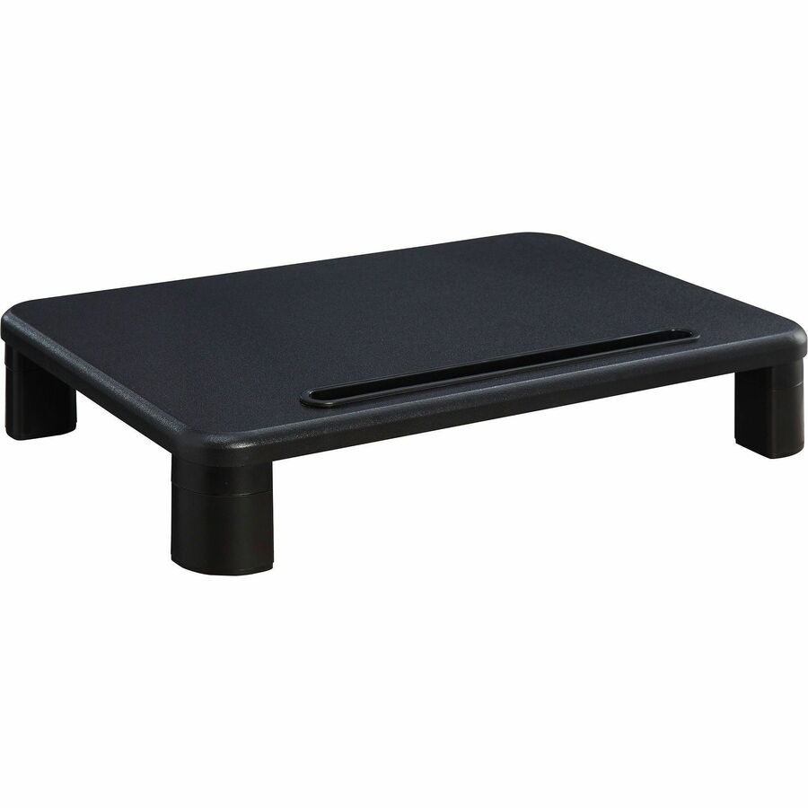 Image of Lorell Monitor Riser,Height-Adj,19-3/4"x7-9/10"x1-1/4"-5-3/4",BK