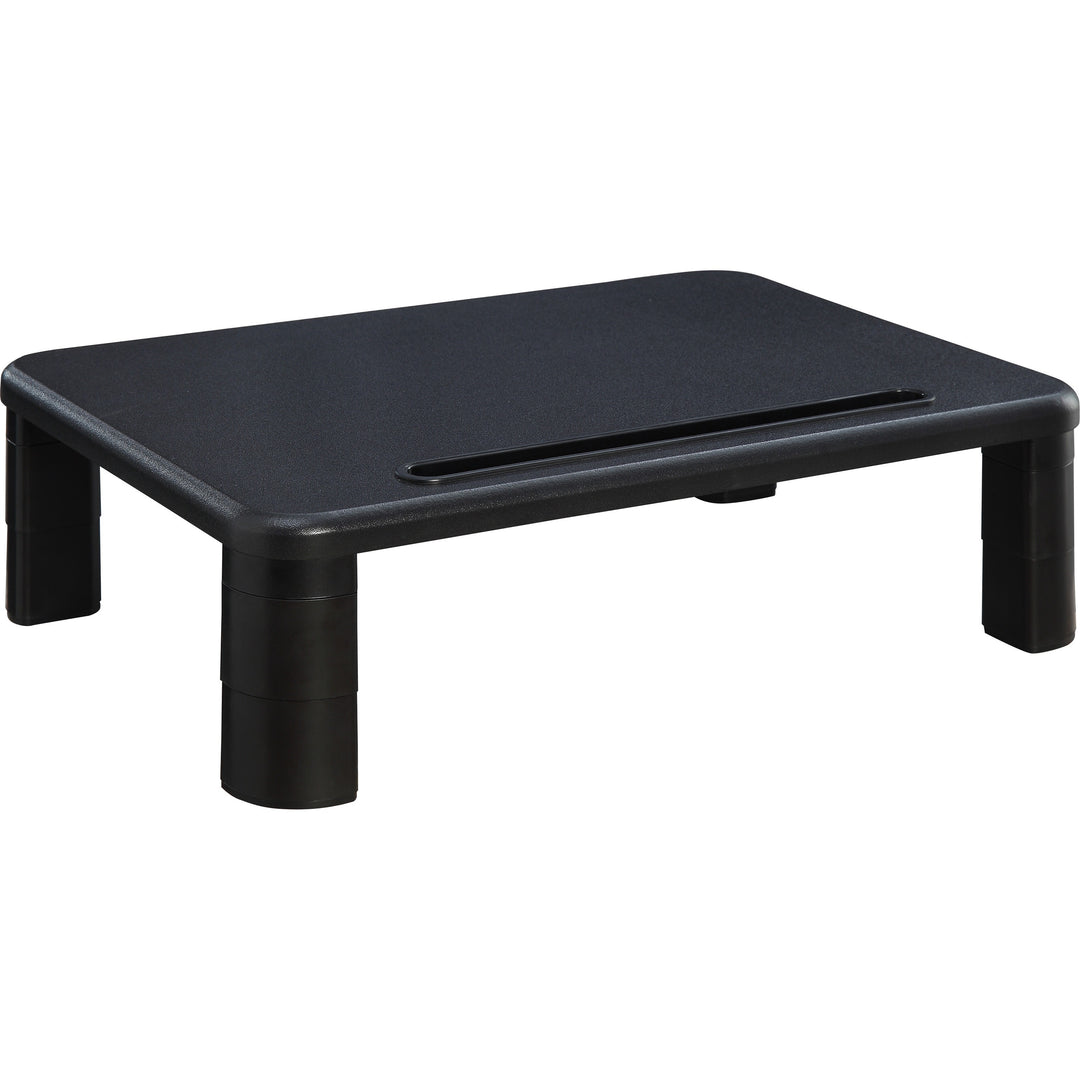 Image of Lorell Monitor Riser,Height-Adj,19-3/4"x7-9/10"x1-1/4"-5-3/4",BK