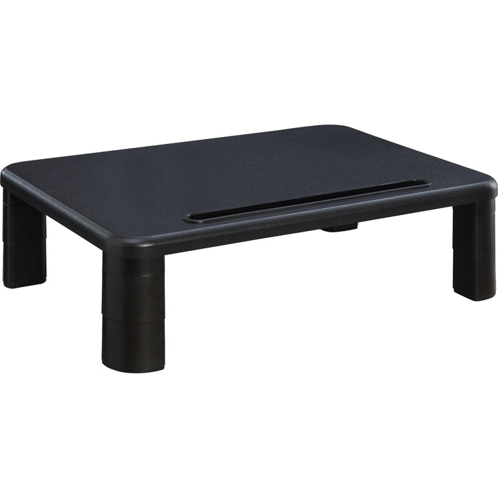 Image of Lorell Monitor Riser,Height-Adj,19-3/4"x7-9/10"x1-1/4"-5-3/4",BK