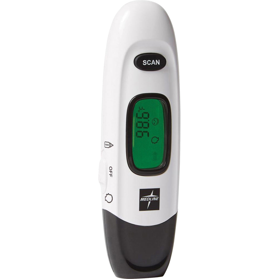 Image of Medline Forehead Thermometer, No Touch, 3-3/10"Wx7-1/4"Lx1-2/5"H, WE