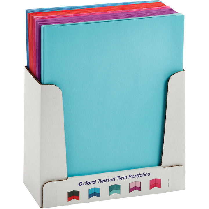 Image of Oxford Folder, Twin-Pocket, 1/10"Wx11-3/4"Lx9-2/5"H, 50/BX, AST