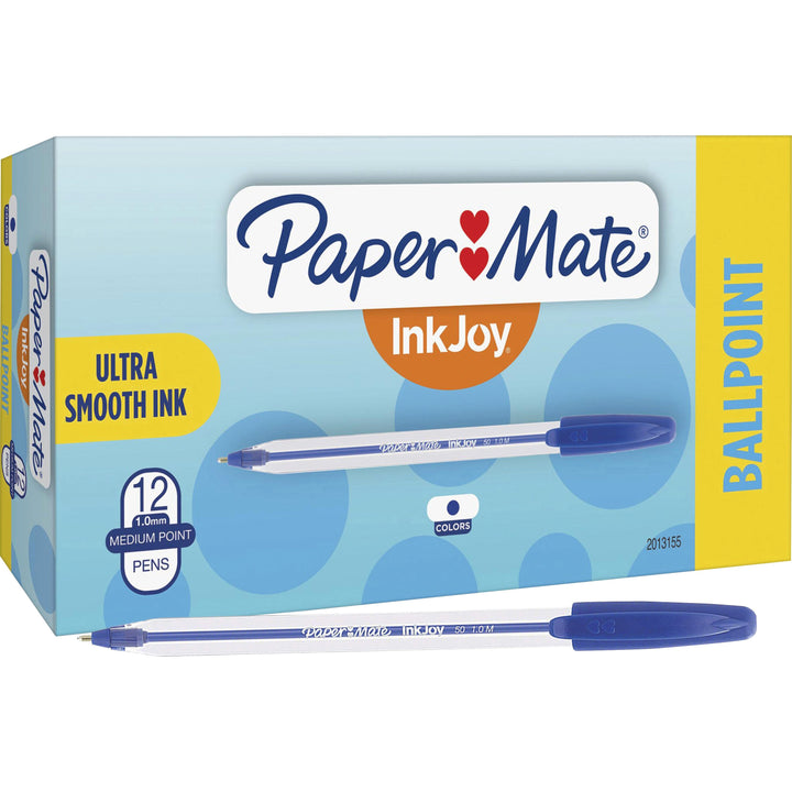 Image of Paper Mate® Pens, 1.0mm Medium Point, InkJoy, 50ST, 1 DZ, Blue
