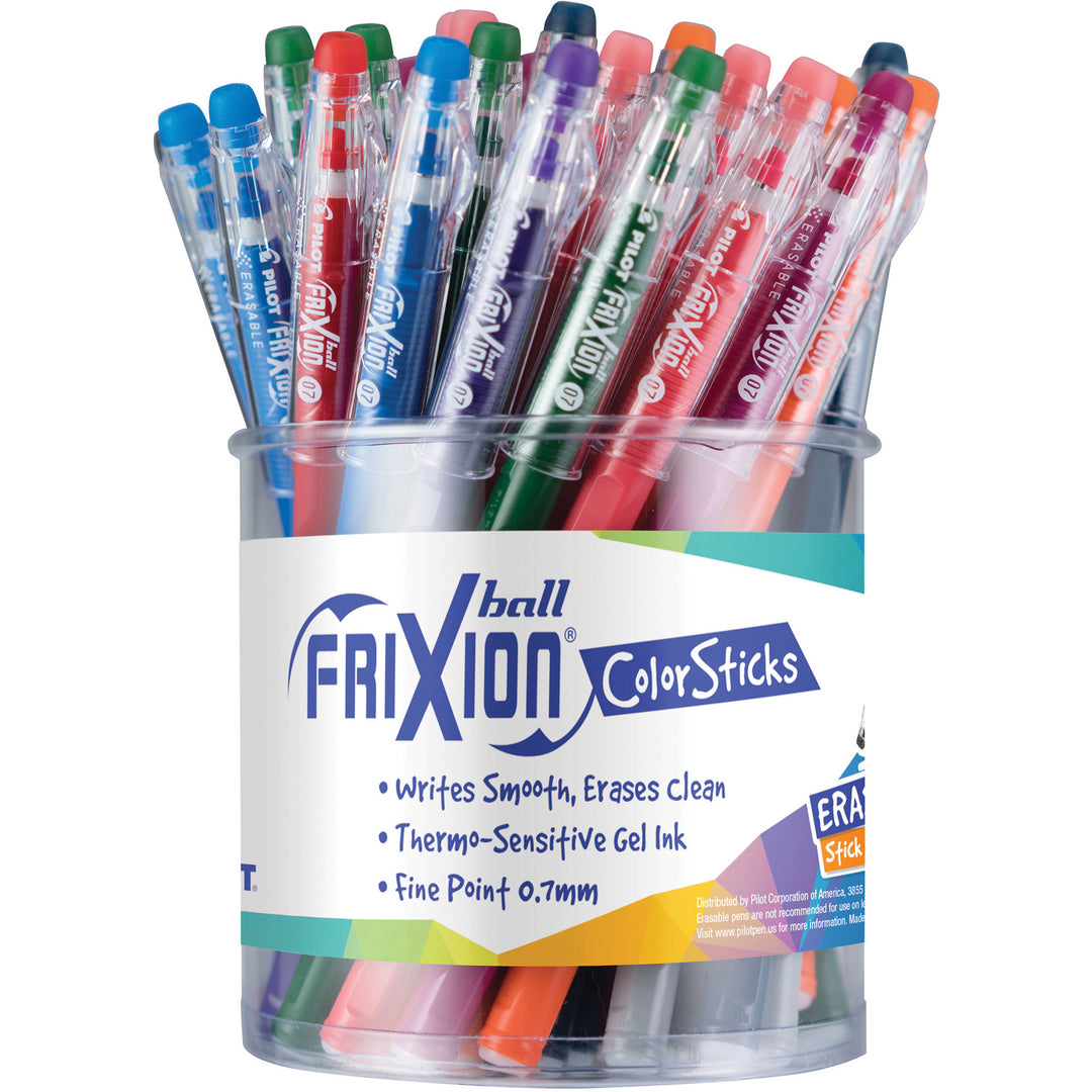 Image of Pilot® Pen, Erasable, Frixion Gel Ink Colorsticks, 48/DS, AST