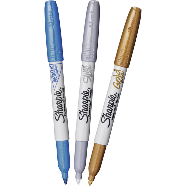Image of Sharpie 2029678 Metallic Permanent Marker, Fine Pen Point, Alcohol Based, 6 / Set