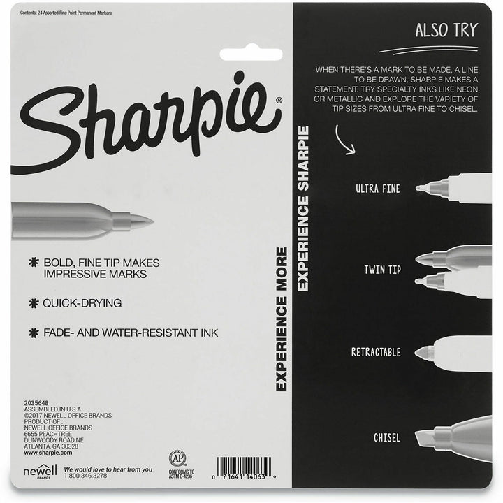 Image of Sharpie 2033573 Cosmic Color Permanent Markers, Fine Pen Point, 24 / Pack