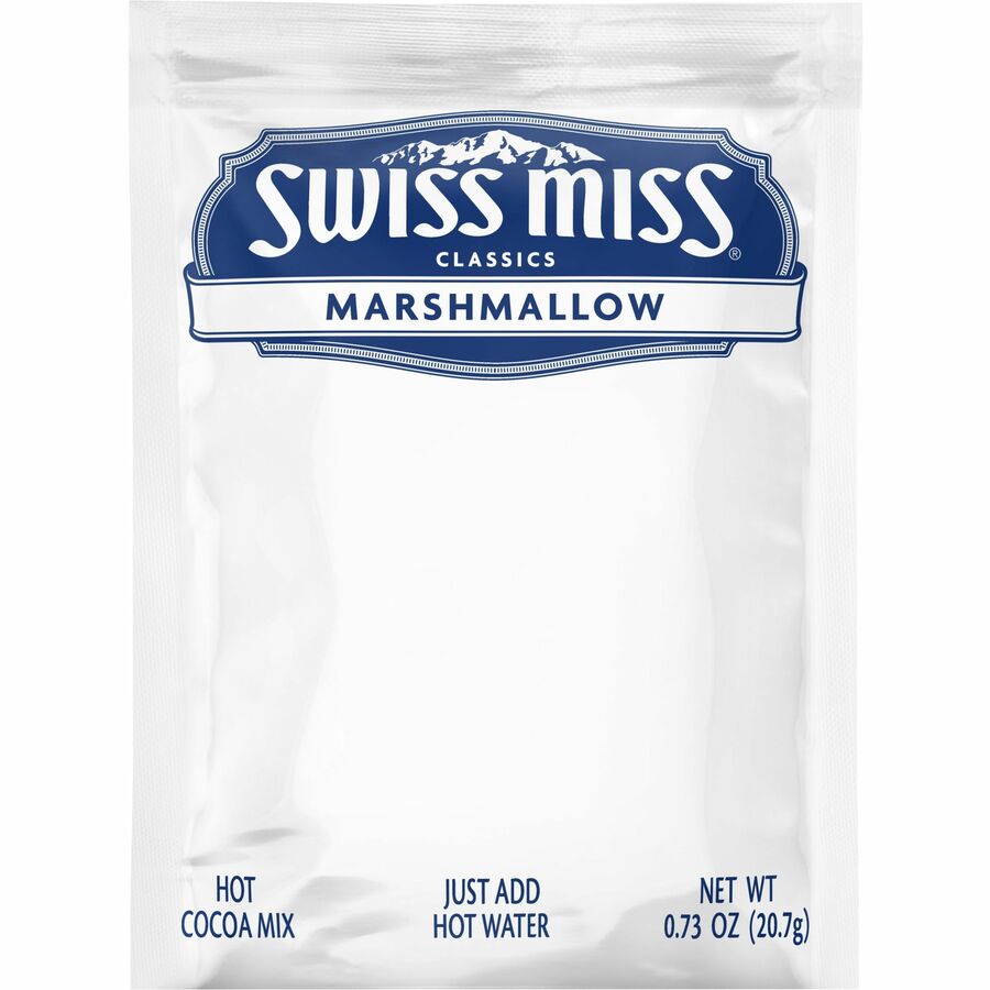 Image of Swiss Miss® 47492 Milk Chocolate Hot Cocoa Mix, Powder, 0.73 oz, Marshmallow, 50 / Box