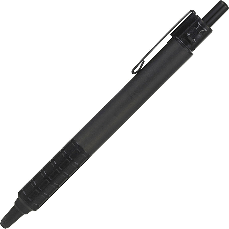 Image of Zebra® X-701 Ballpoint Pen, Retractable, Fine 0.7 Mm, Black Ink, Black Barrel
