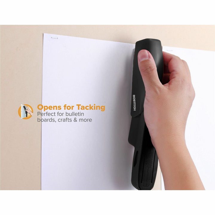 Image of Bostitch® Stapler, 20-Sheet, Half Strip, Black