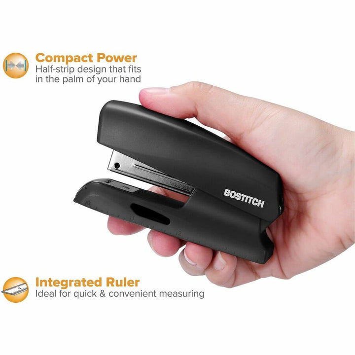 Image of Bostitch® Stapler, 20-Sheet, Half Strip, Black
