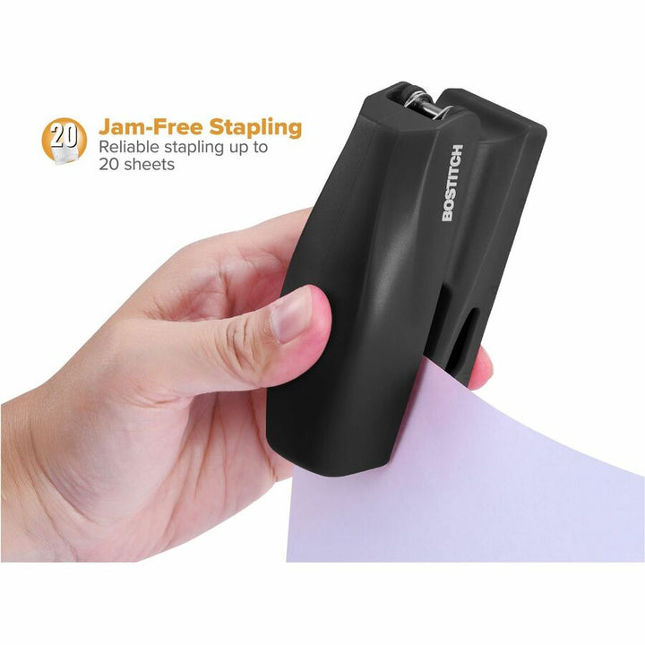Image of Bostitch® Stapler, 20-Sheet, Half Strip, Black