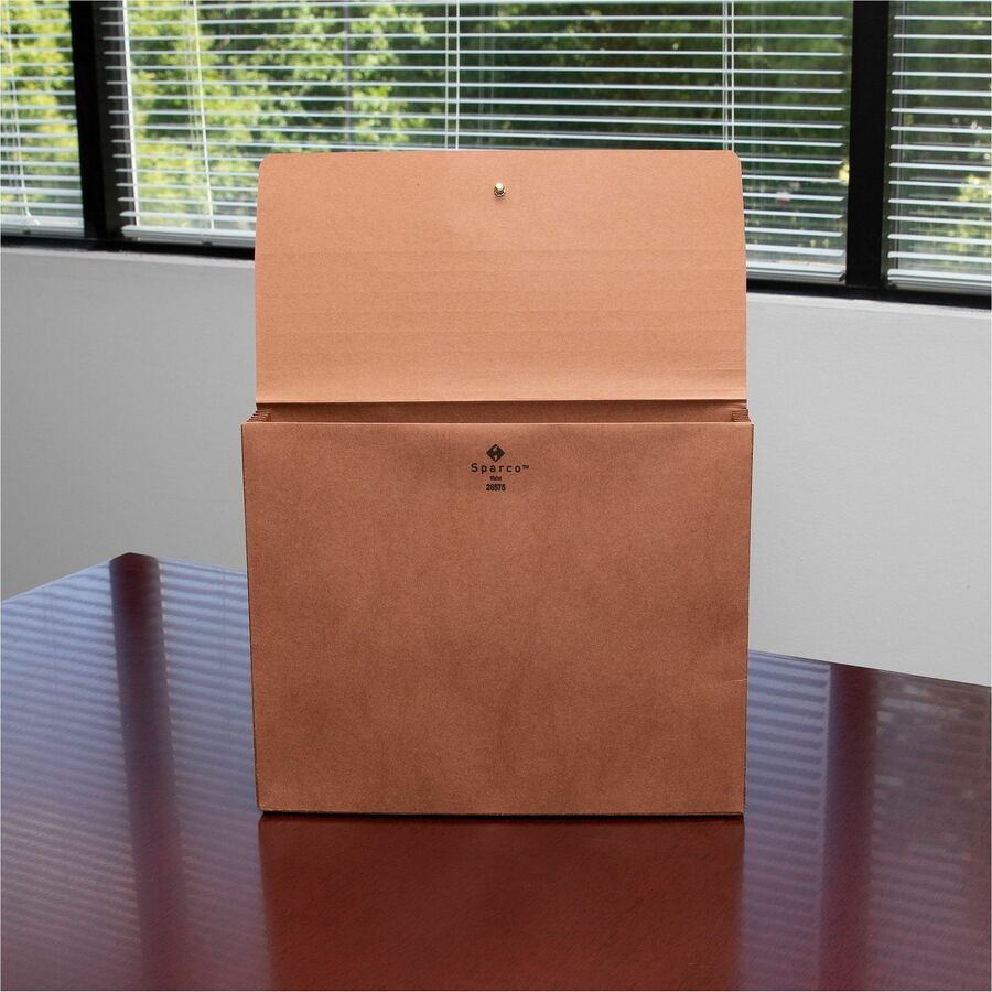 Image of Business Source Accordion Wallets, Ltr, 5-1/4" Exp, 12-3/8"x10", 10/BX, BN