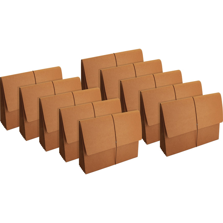 Image of Business Source Accordion Wallets, Lgl, 5-1/4" Exp, 12-3/8"x10", 10/BX, BN