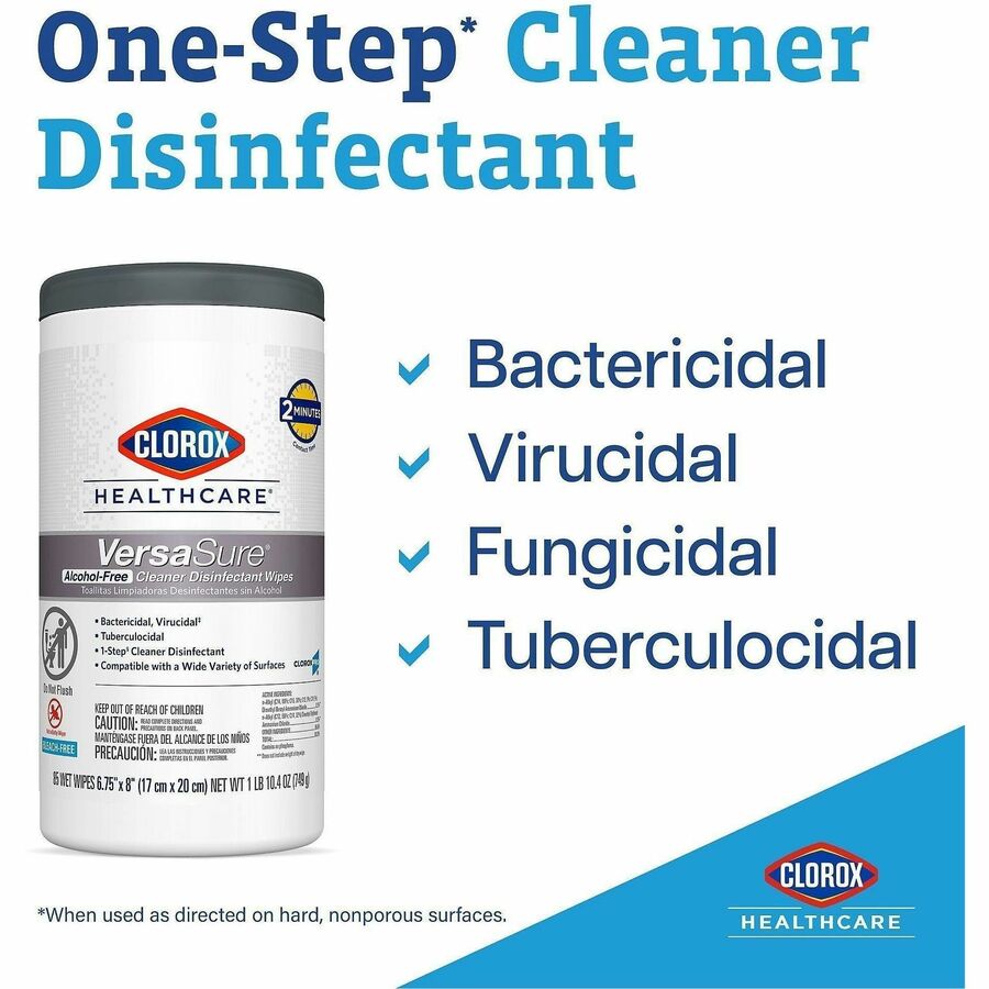 Image of Clorox Healthcare 31757 VersaSure Cleaner Disinfectant Wipes