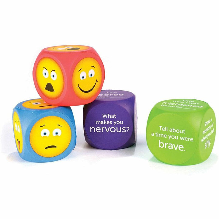 Image of Learning Resources Cubes, Soft Foam, Emoting, 7"Wx9"Lx2"H, 4/ST, Multi