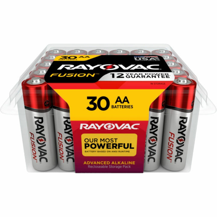 Image of Rayovac® Alkaline Batteries, AA Fusion, Pro Pack, 30/PK, RDSR