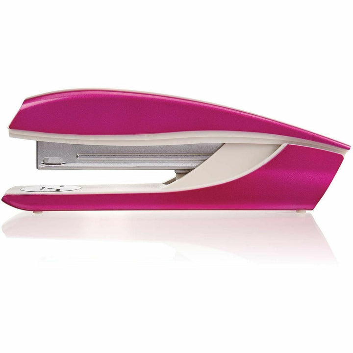 Image of Swingline® Stapler, 40-Sheet Cap, 2-1/2"x1-4/5"x8-1/10", Pink/White