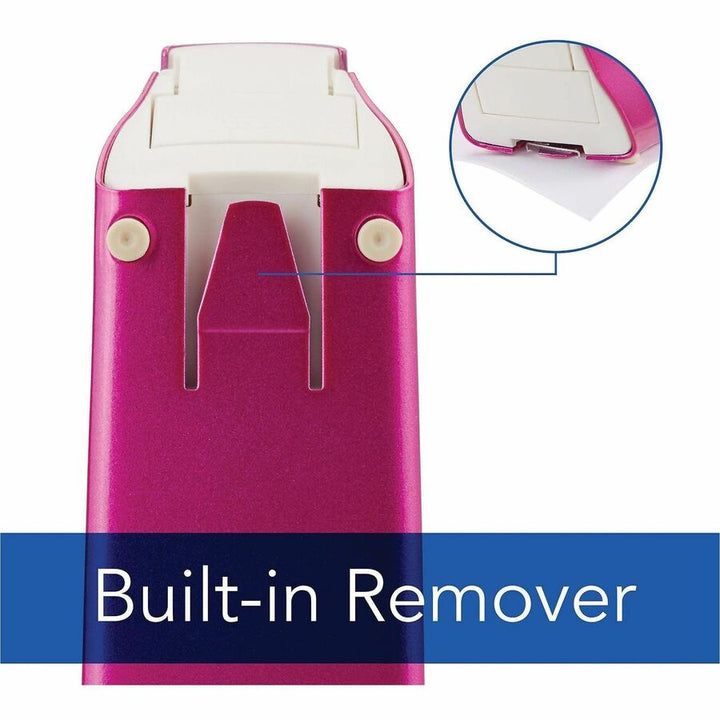 Image of Swingline® Stapler, 40-Sheet Cap, 2-1/2"x1-4/5"x8-1/10", Pink/White