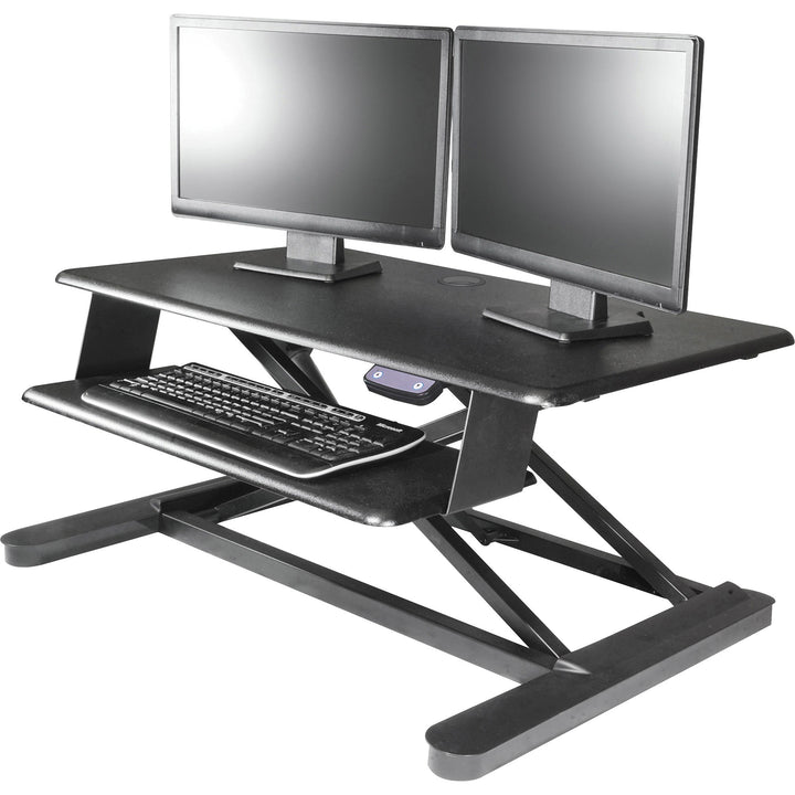 Image of Kantek Desk Riser, Electric, Sit-Stand, 35"x26"x6-3/10"-23-2/5",BK