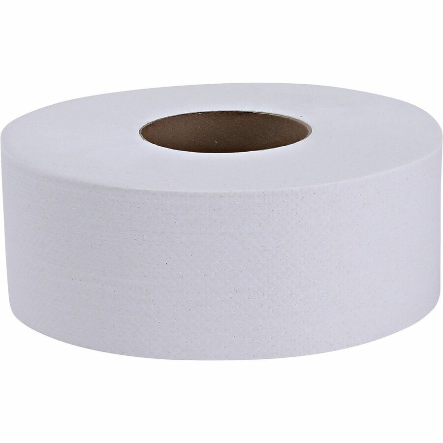 Image of Genuine Joe Bath Tissue Rolls,Jumbo,2-Ply,3-1/4"x650',12RL/CT,54CT/PL,WE