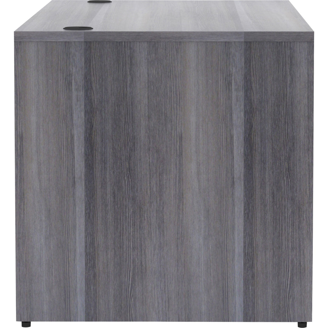 Image of Lorell Desk Shell, Rectangular, 66"x30"x29-1/2", Weathered Charcoal