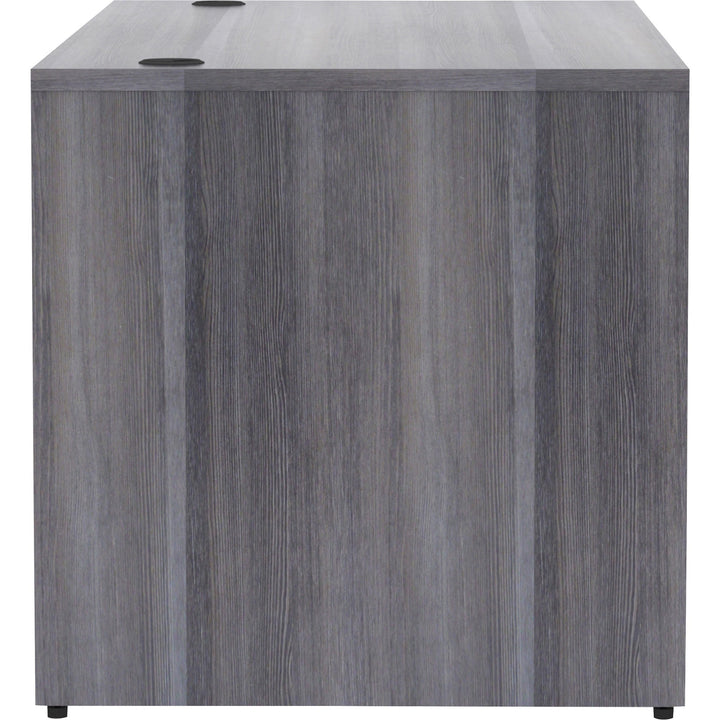 Image of Lorell Desk Shell, Rectangular, 66"x30"x29-1/2", Weathered Charcoal