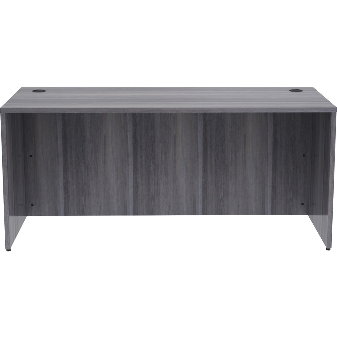 Image of Lorell Desk Shell, Rectangular, 66"x30"x29-1/2", Weathered Charcoal