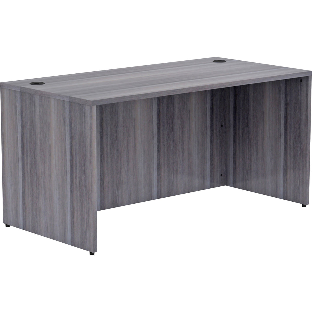 Image of Lorell Desk Shell, Rectangular, 60"x30"x29-1/2", Weathered Charcoal