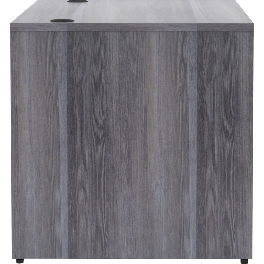 Image of Lorell Desk Shell, Rectangular, 60"x30"x29-1/2", Weathered Charcoal