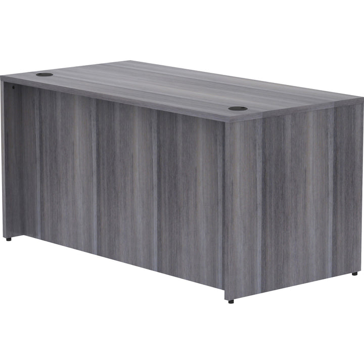 Image of Lorell Desk Shell, Rectangular, 60"x30"x29-1/2", Weathered Charcoal