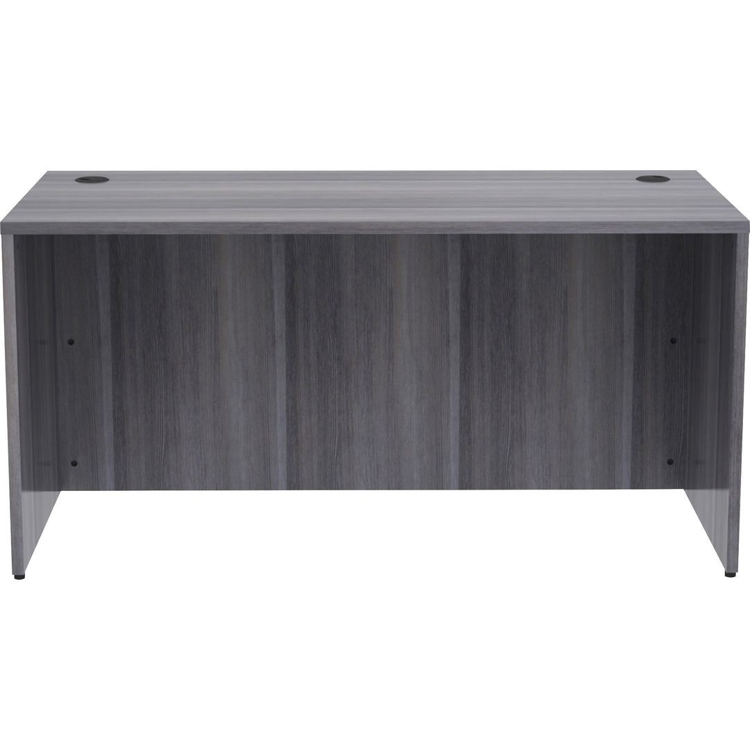 Image of Lorell Desk Shell, Rectangular, 60"x30"x29-1/2", Weathered Charcoal