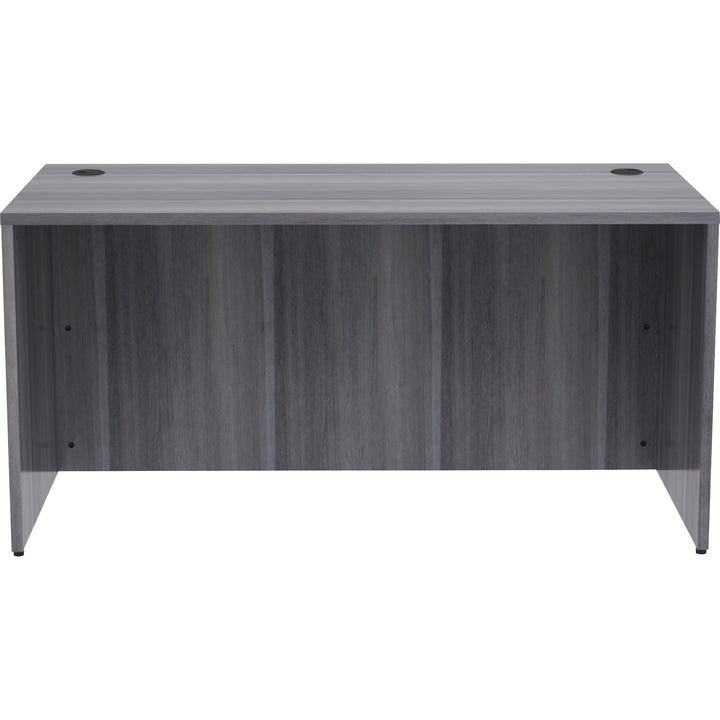 Image of Lorell Desk Shell, Rectangular, 60"x30"x29-1/2", Weathered Charcoal